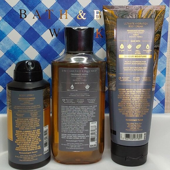 BATH & BODY WORKS 'AFTER DARK' 3-PIECE GIFT SET BODY WASH, LOTION & SPRAY MIST - Picture 5 of 16